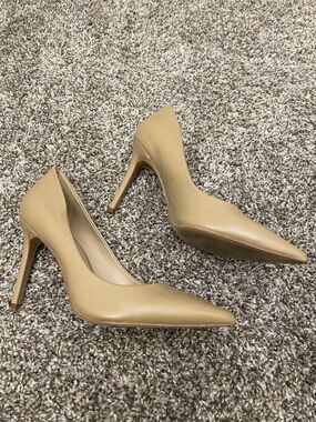 Sam Edelman Tan Pointed-Toe Stiletto Hazel Pumps 8.5